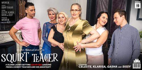 Celeste, Gasha, Klarisa, Sissy starring in four older ladies get teached how to squirt and then some! - Mature.nl, Mature.eu (HD 720p)