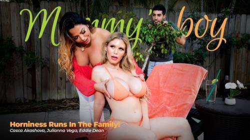Casca Akashova, Julianna Vega starring in Horniness Runs In The Family! - MommysBoy, AdultTime (FullHD 1080p)