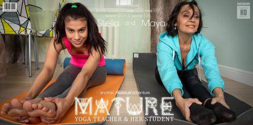 Malya (23), Stella (51) starring in Mature Yoga teacher has a special lesson for her lesbian student - Mature.nl (FullHD 1080p)