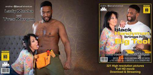 Lady Masha (48), Yves Morgan (37) starring in This cougar only wants his big black tool - Mature.nl, Mature.ue (FullHD 1080p)