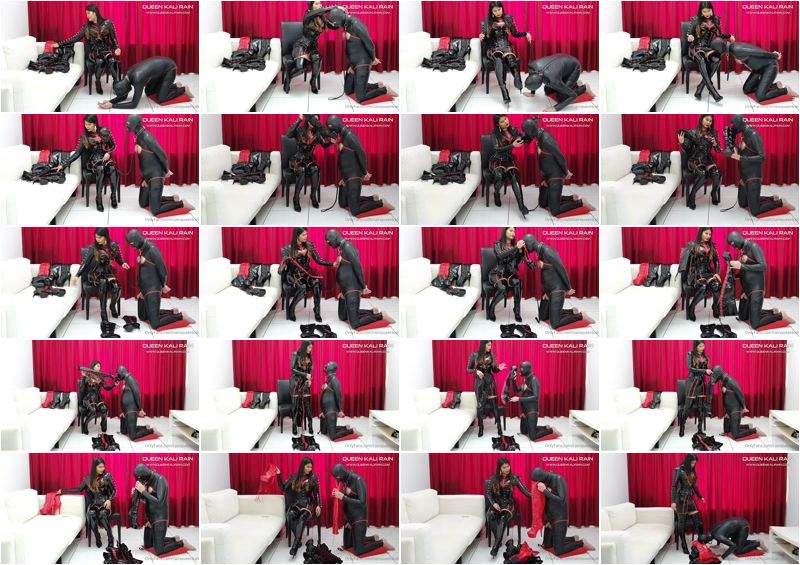 I Tied My Sub While He Was Wearing A Full Latex Catsuit Part 1 - QueenKaliRain (FullHD 1080p)