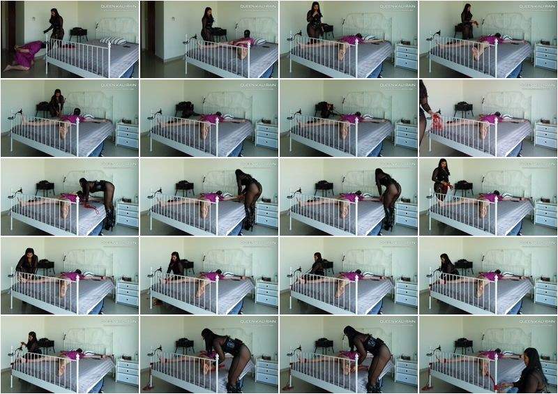 Here Is Some Fun A Willing Slave Securely Tied Down And Then Part 1 - QueenKaliRain (FullHD 1080p)