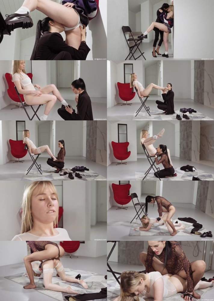 Mia, Lil Karla starring in Successful foot fetish relationships - Straplezz, StraplessDildo (FullHD 1080p)