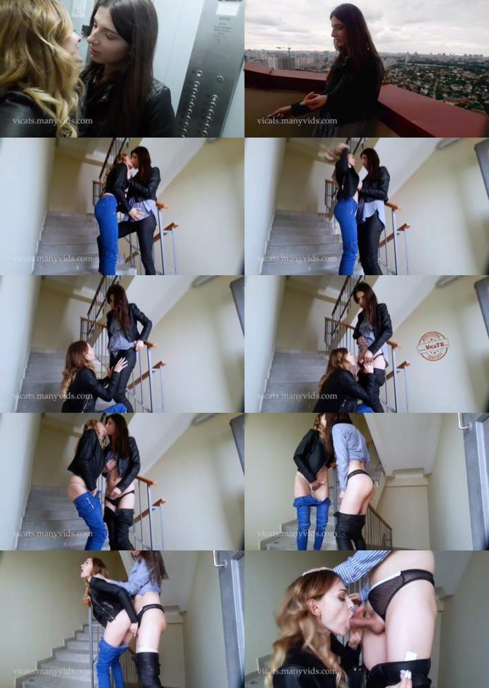 VicaTS, Milla starring in Love On The Stairs - ManyVids (FullHD 1080p)