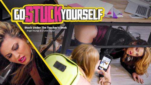 Crystal Taylor, Angel Youngs starring in Stuck Under The Teacher's Desk - GoStuckYourself, AdultTime (FullHD 1080p)