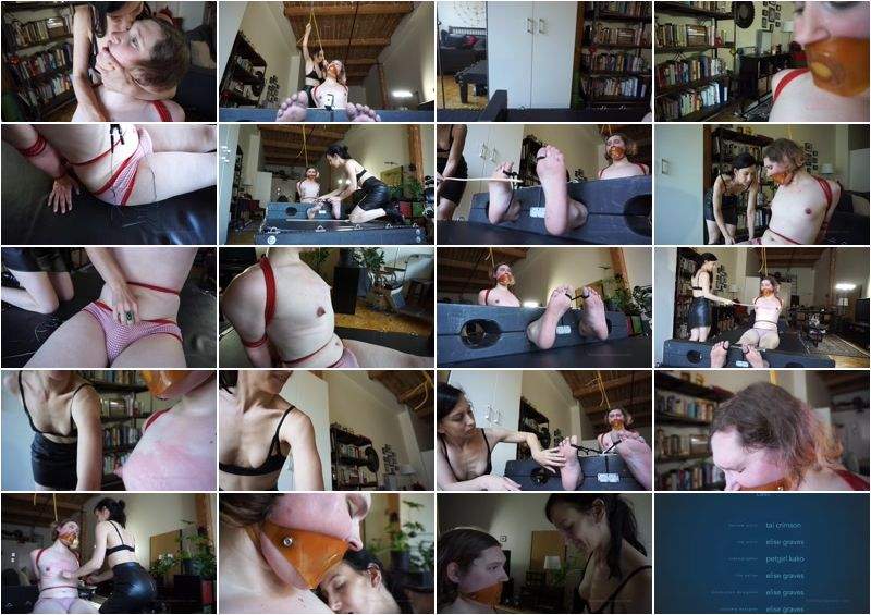 When Elise Met Tai - Elise Graves And Tai Crimson - Bastinado - Bdsm - Caning - Suffering - Electro - Whipping - EliseGravesBondageLiberation (FullHD 1080p)