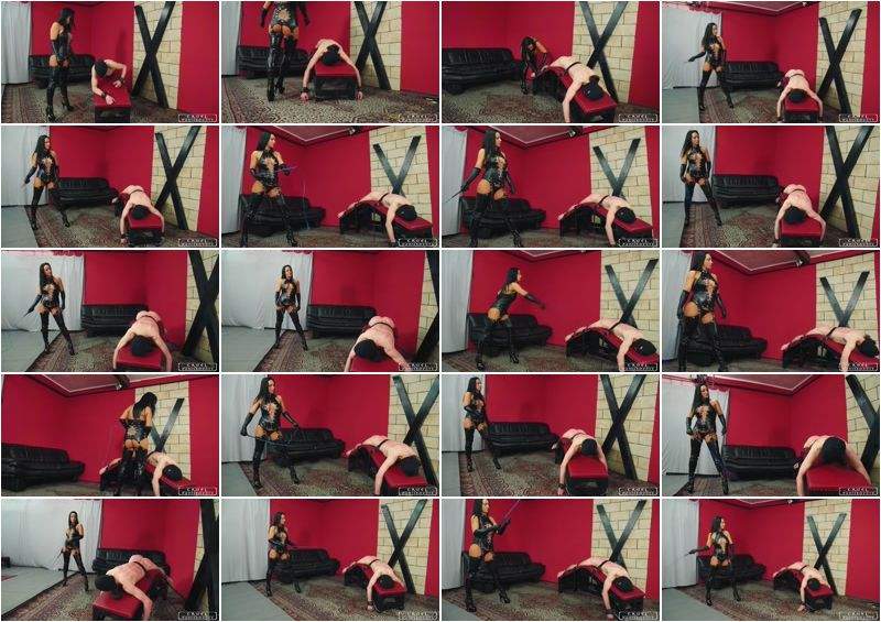 Lady Violet starring in Severe Femdom - Whipped All Over His Body Part1 - CruelPunishments (SD 406p)