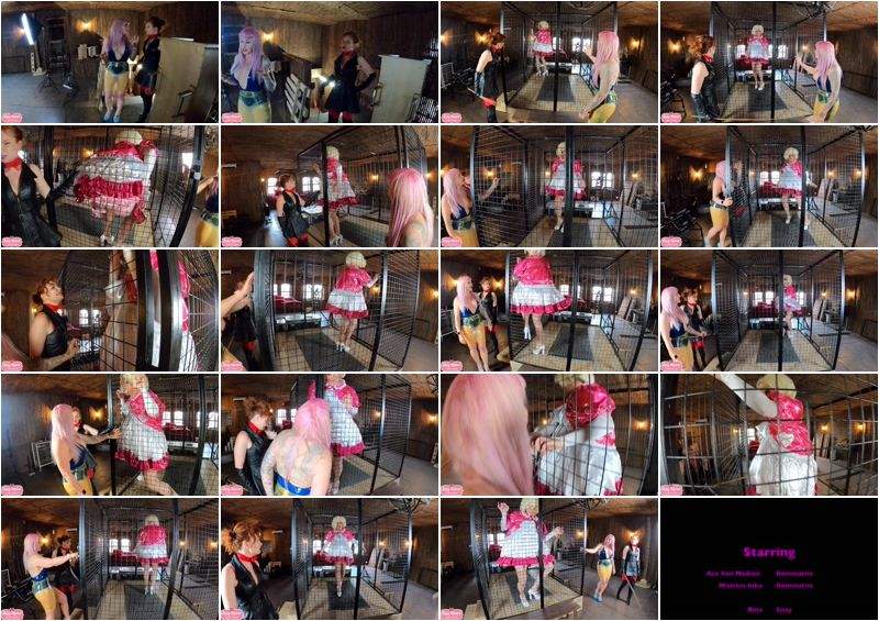 Ava Von Medisin, Mistress Inka starring in Caged And Humiliated Sissy - SissyManor (HD 720p)
