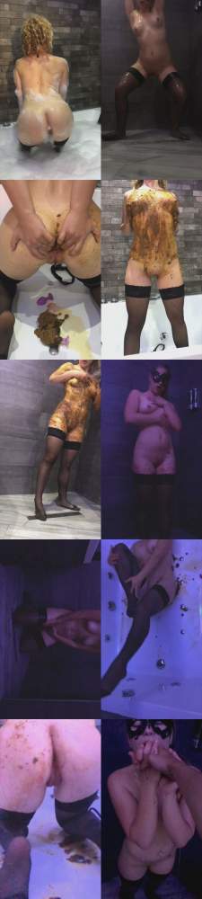 GoddessAndreea starring in Bubblebut shower and kaviar smearing on body - ScatShop (UltraHD 2K 1920p / Scat)