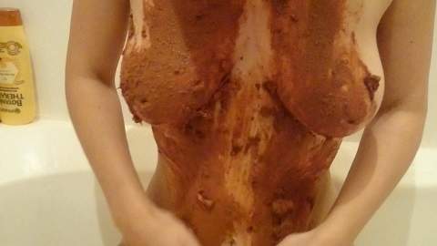 Brown wife starring in Real eating shit. My record! - ScatShop (FullHD 1080p / Scat)