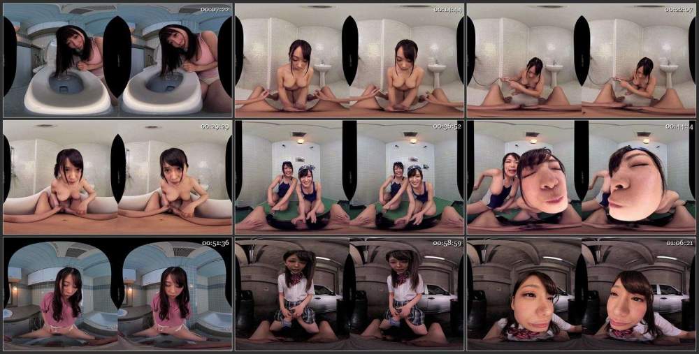 Rena Aoi, Maina Yuuri, Nao Kiritani, Nozomi Arimura, Rika Mochida, Yui Tomita, Mika Tsukushi starring in Older Stepsisiters Taking you for a Bathroom Break (UltraHD 1920p / 3D / VR)