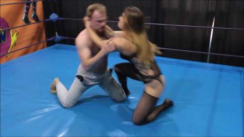 Nika starring in Fem Bodybuilders Feet Pressed To The Guys Neck In The Ring - TheRussianAmazons (HD 720p)