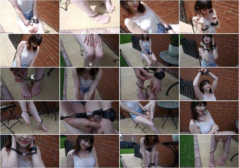 Lizzie Sunbathing Fun In Ankle Cuffs - CuffedTeens (FullHD 1080p)