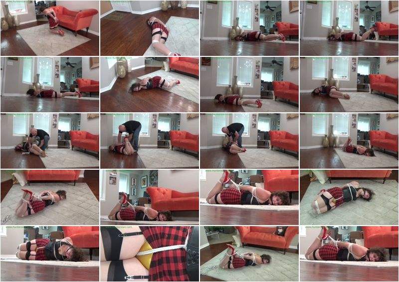 Curly Haired Neighbor Girl Bailey Paige Left Helplessly Hogtied In His Living Room - Clips4sale (FullHD 1080p)