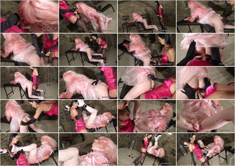 Kari Koxx, Fetish Liza starring in Pink Sissy Strap-On Slut Part 2 - DirtyTransDolls (HD 720p)