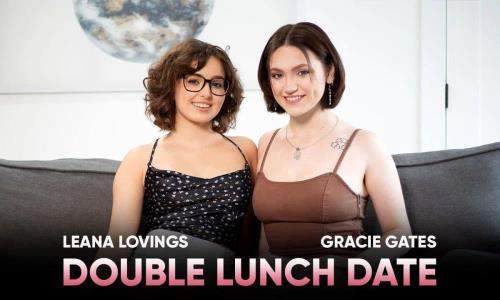 Leana Lovings, Gracie Gates starring in Double Lunch Date - SLR (UltraHD 4K 2900p / 3D / VR)