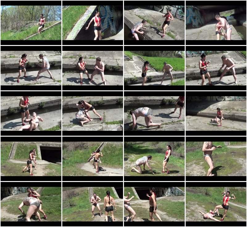 The Magyar Lara Croft - Mixed Fighting - MistressMira (SD 480p)