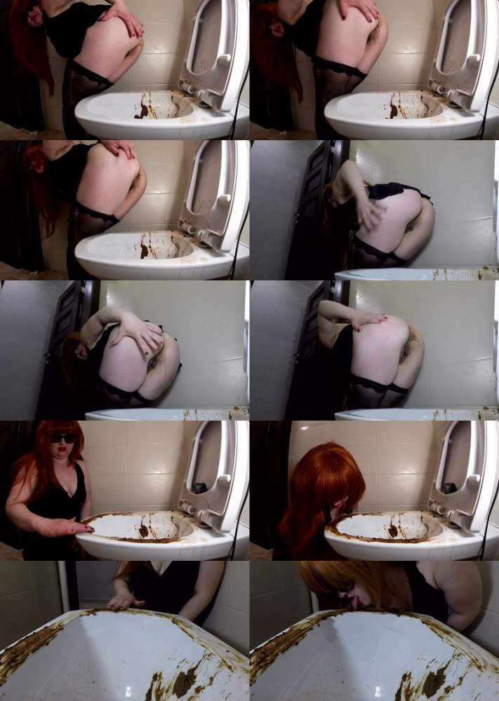 Mistress Annalise starring in Diarrhea All Over The Toilet - ScatShop (FullHD 1080p / Scat)