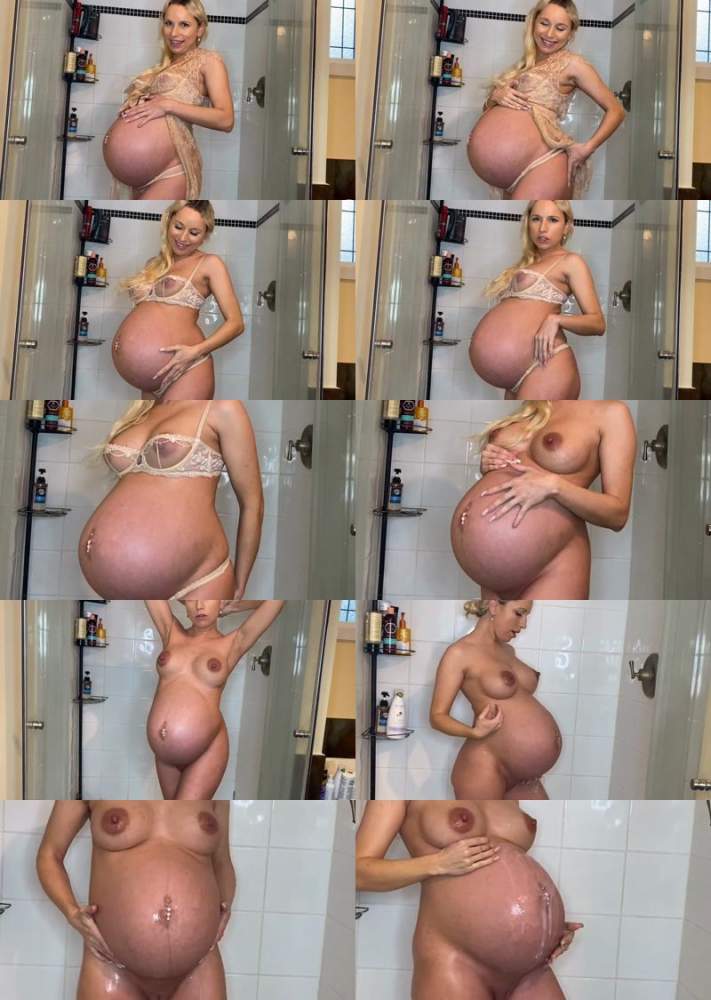 Grace Squirts starring in 40 Weeks Pregnant Belly Worship In Shower JOI - Clips4sale (FullHD 1080p)