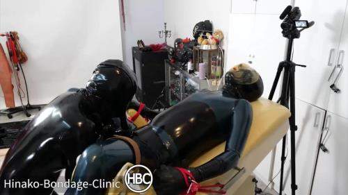 Latex Bondage On Gynecology Chair And Blowjob With Dick Sucking Mask - HinakoBondageClinic (FullHD 1080p)