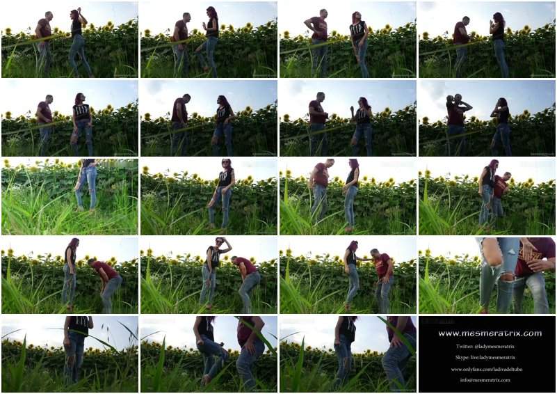 Lady Mesmeratrix starring in Ballbusting In The Sunflowers Field - LaReginaDittatrice (FullHD 1080p)