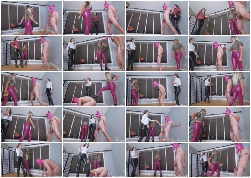 Ava And Sablique - Equestrian Ball Busting Of Pig - BratPrincess2 (FullHD 1080p)