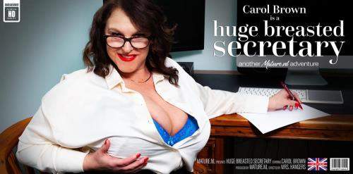 Carol Brown (EU) (54) starring in Huge breasted secretary Carol brown is horny at work - Mature.nl (FullHD 1080p)