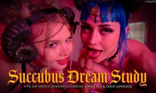 Jewelz Blu, Coco Lovelock starring in Succubus Dream Study - SLR, VRFanService (UltraHD 4K 2700p / 3D / VR)