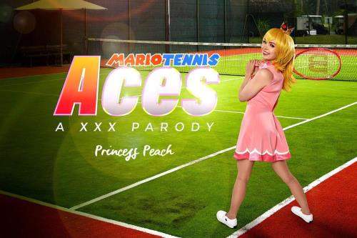 Lilly Bell starring in Mario Tennis Aces: Princess Peach A XXX Parody - VRCosplayX (UltraHD 4K 3584p / 3D / VR)