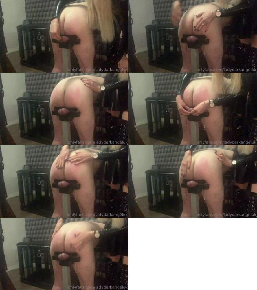 Trapped Balls And Spanked Bum - LadyDarkAngelUk (FullHD 1080p)