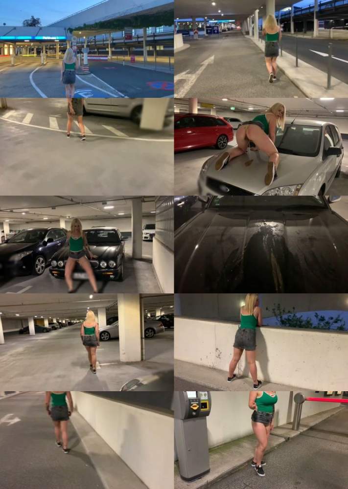 Devil Sophie, SteffiBlond starring in OMG I have to poop and piss like this - come on let's have a look at the parking garage - ScatShop (UltraHD 4K 2160p / Scat)