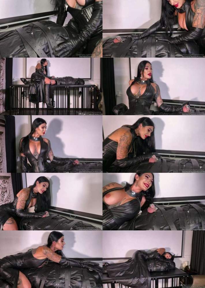 Leather Bondage Chastity Tease Thats What It Is To Be Under My Contr - MistressDamazonia (FullHD 1080p)