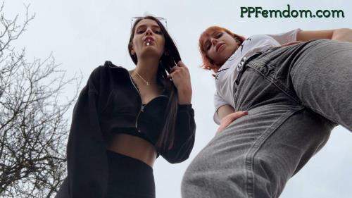 Sofi, Kira starring in Bully Girls Spit On You And Order You To Lick Their Dirty Sneakers - ppfemdom (FullHD 1080p)