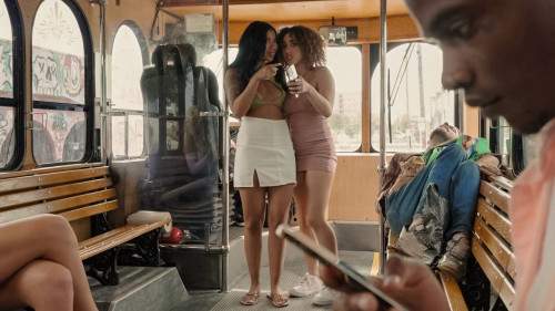 Kira Perez, Ameena Greene starring in The Fucking Public Bus Threesome - RKPrime, RealityKings (SD 480p)