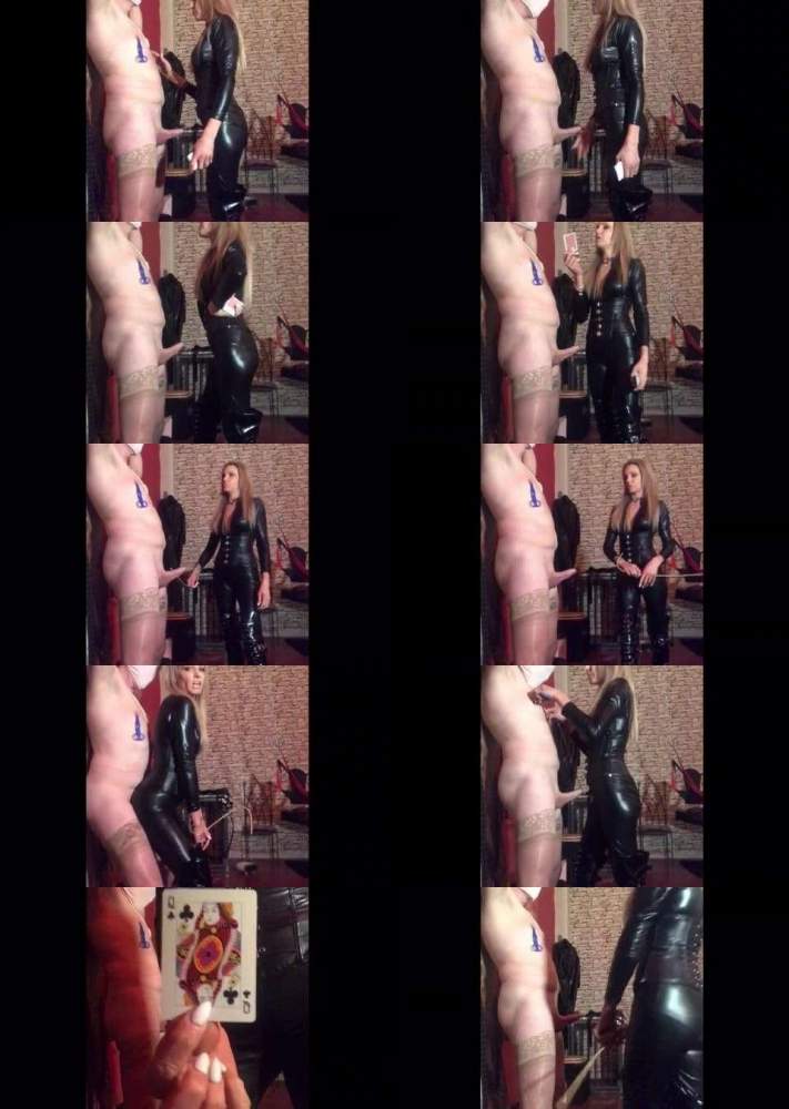 Game Involving A Cock Being Abused And Teased With A Cane - LadyDarkAngelUk (SD 360p)