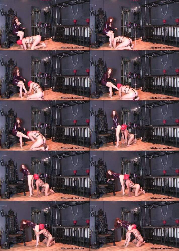 Slave Worships My Feet And Ass - MistressLolaRuin (FullHD 1080p)