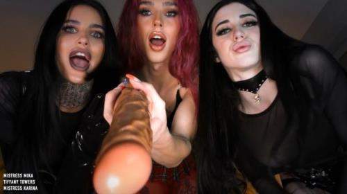 Mistress Karina, Mistress Mika, Tiffany Towers starring in REAL COCK SLUT! - Clips4sale (FullHD 1080p)