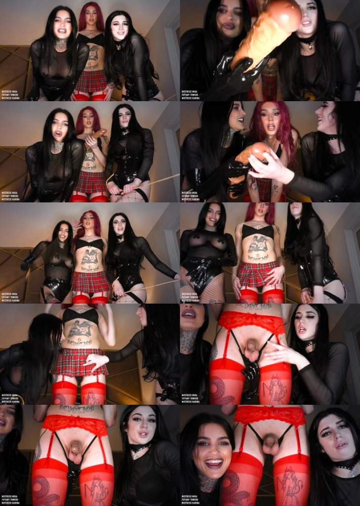 Mistress Karina, Mistress Mika, Tiffany Towers starring in REAL COCK SLUT! - Clips4sale (FullHD 1080p)