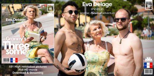 Aaron Klay (24), Eva Delage (EU) (70), Maxime Horns (28) starring in Modern grandma cougar Eva Delage gets two young to fuck her in a threesome - Mature.nl (FullHD 1080p)