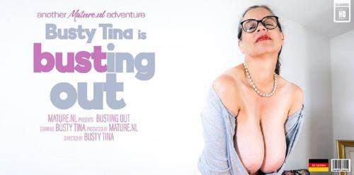 Busty Tina (EU) (57) starring in Busty Tina loves to play with her big tits and her hairy pussy - Mature.nl (FullHD 1080p)