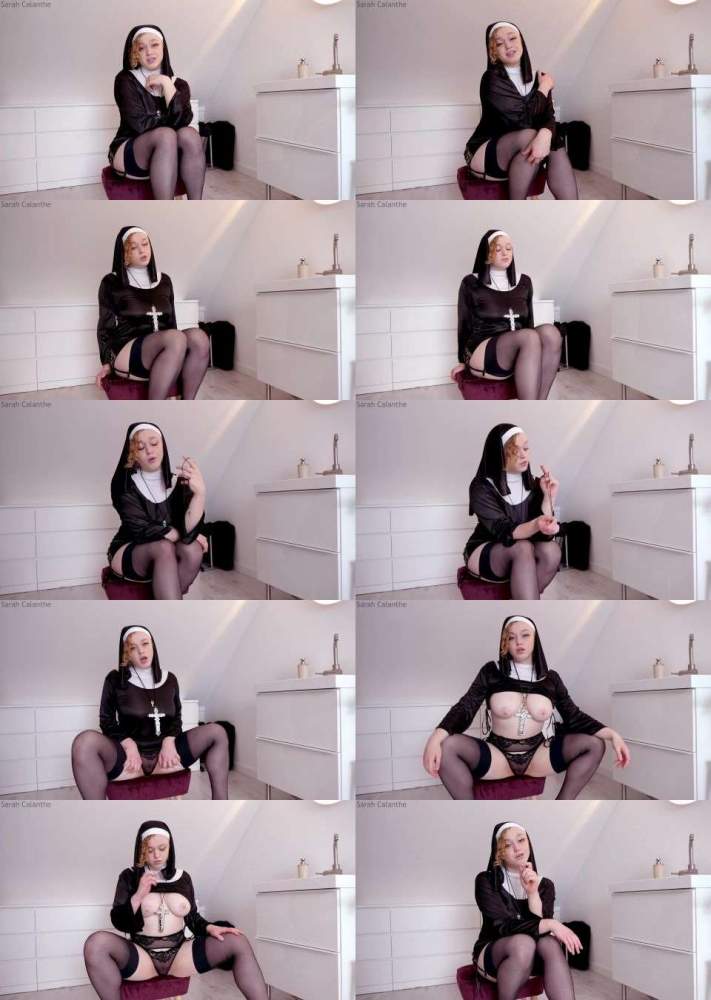 Sarah Calanthe starring in Naughty nun puts you in chastity (UltraHD 2160p)