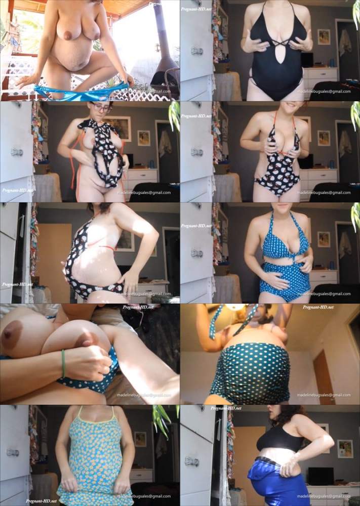 Madeline Bug starring in Pregnant Madeline Out Growing Swimsuits - Manyvids (FullHD 1080p)