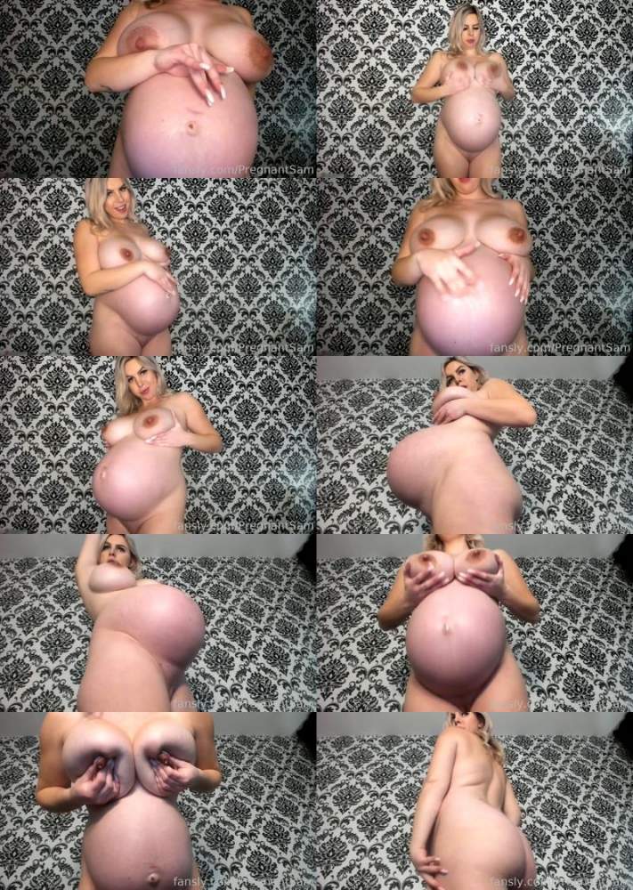 PregnantSam, TripleDBabe21 starring in Hot Lactation Pregnant Babe - Fansly (HD 720p)