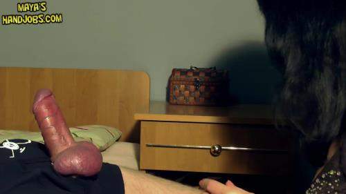 Slow And Sensual Jerking Of His Hard Cock Playing With Him And Edging Him - MayasHandjobs (UltraHD 2160p)