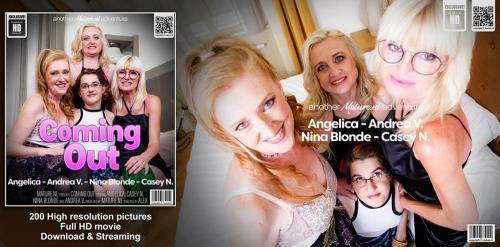 Andrea V (49), Angelica (50), Casey N (19), Nina Blond (51) starring in Mature Angelica, Andrea and Nina Blonde found out that young Casey N. is a lesbian - Mature.nl (FullHD 1080p)
