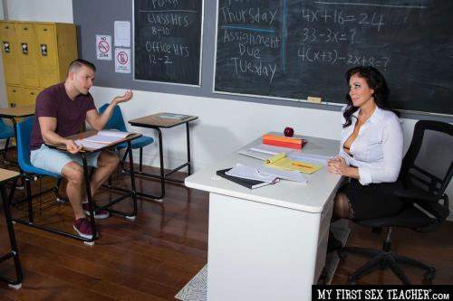 Reagan Foxx starring in Codey Steele - Reagan Foxx teaches her student a special lesson in classroom - MyFirstSexTeacher, NaughtyAmerica (SD 360p)