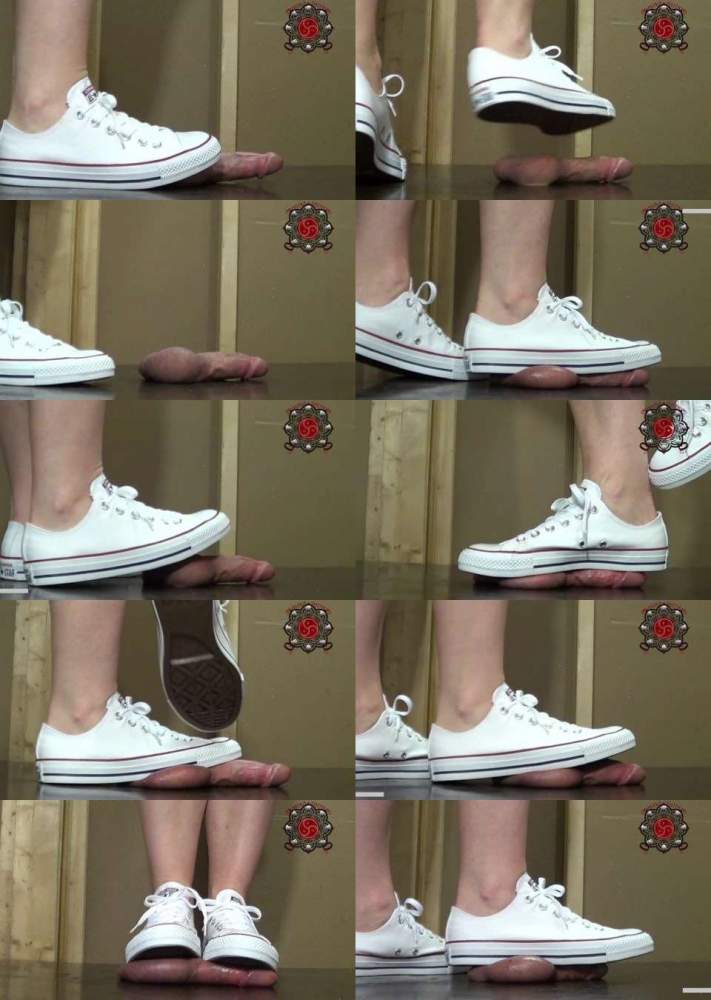 Cum Under My Cute White Converse - AnikaAndFriendsCockAndBallTrample (FullHD 1080p)