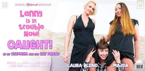 Laura Blond, Majda starring in Stepmom Majda and her MILF friend catch a toyboy jerking off - Mature.nl, Mature.eu (FullHD 1080p)