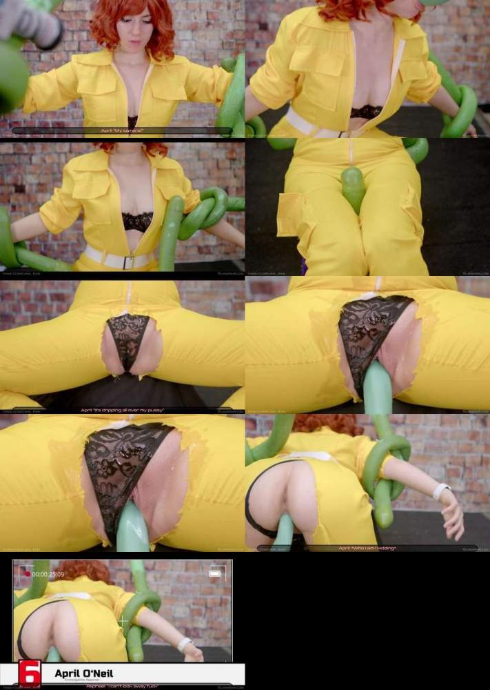 Lana Rain starring in April O'Neil Tentacle Fucked LIVE TMNT (UltraHD 2160p)