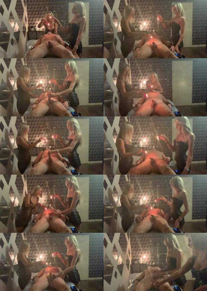 Mistress Vixen starring in Myself And Mistress Vixen - Candle Wax And Electrics - LadyDarkangelUk (FullHD 1080p)